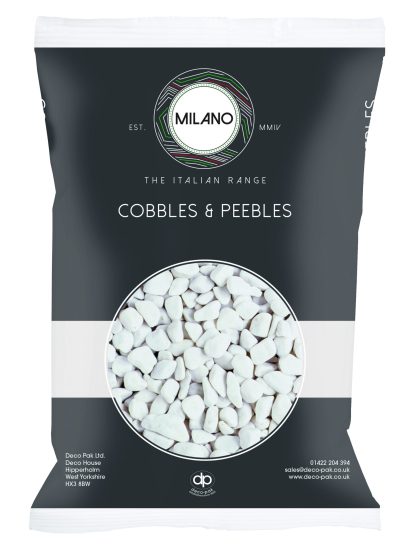 Milano Cobbles & Pebbles - White Pebbles