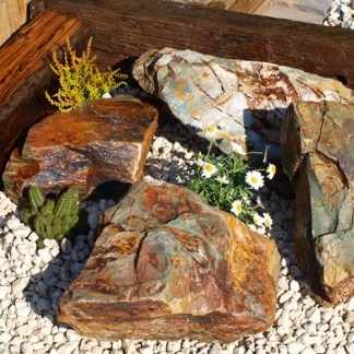 Rustic Slate Rockery - Alpine Garden